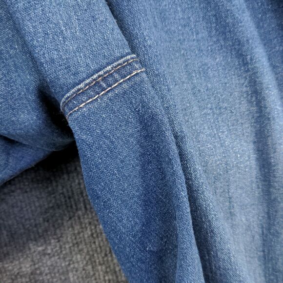 JMS Just My Size Women's Stretch Bootleg Jeans Blue Actual 38x31 5-Pocket - Picture 13 of 13